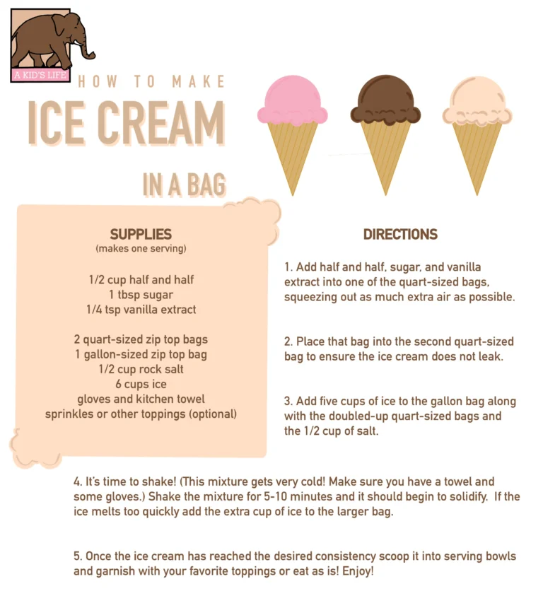 How To Make Ice Cream In A Bag For Kids