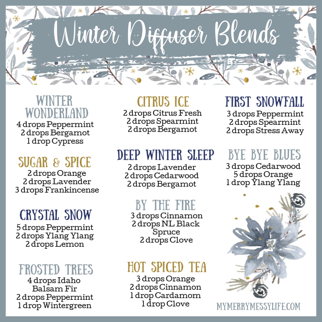 Winter Essential Oil Blend Recipe: Cozy Aromatherapy Tips