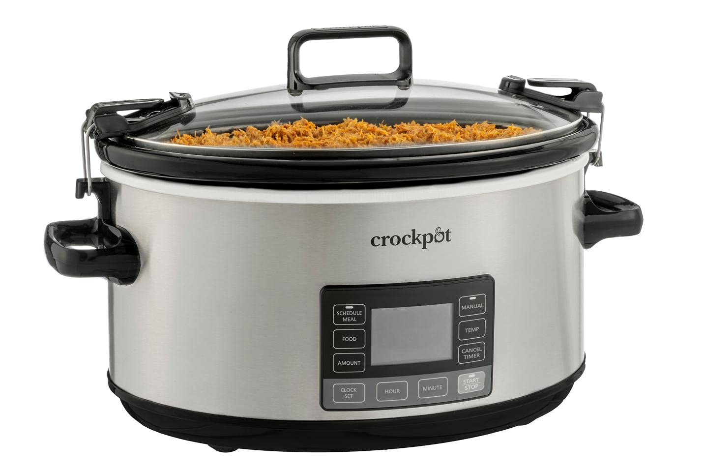 Crock-Pot 6 Quart Cook & Carry Programmable Slow Cooker with Digital Timer Stain