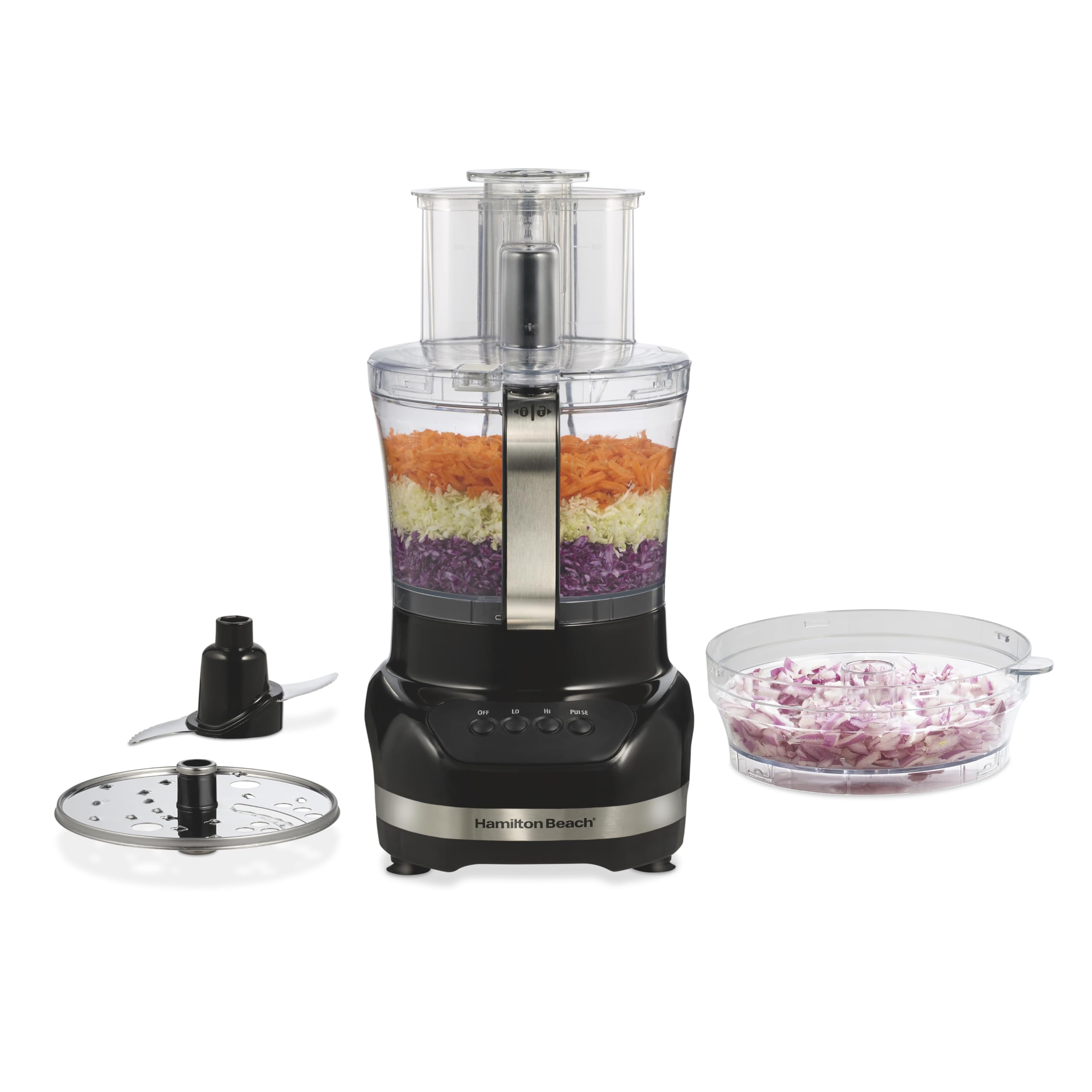 Hamilton Beach Big Mouth Duo Plus 12 Cup Food Processor & Vegetable Chopper with