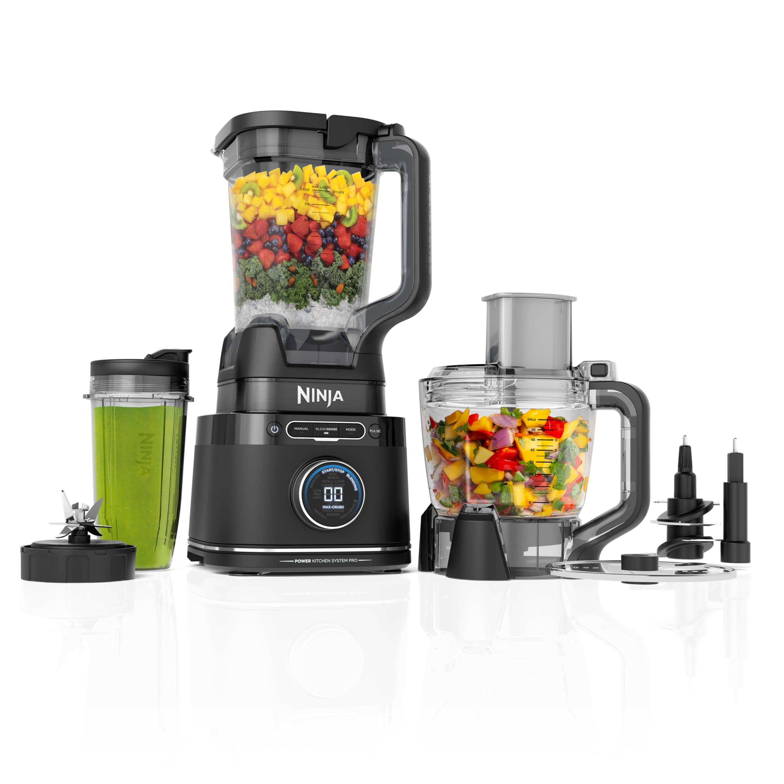 Ninja Kitchen System | All-in-One Food Processor & Blender | With 8-Cup Bowl &  