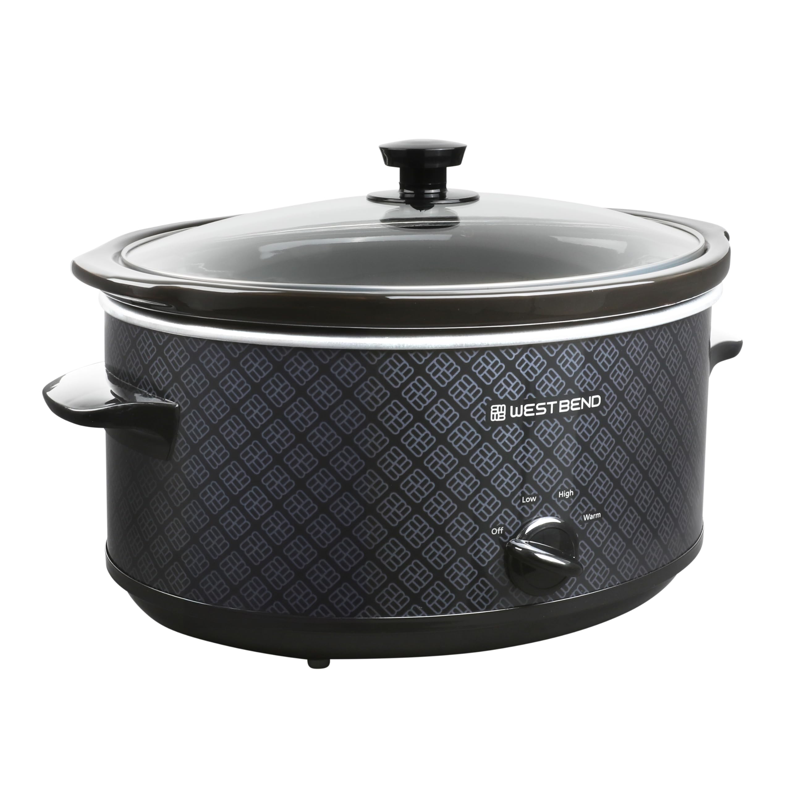 West Bend Slow Cooker 6-Quart Manual Crockery Style with Dishwasher Safe Oval Ce