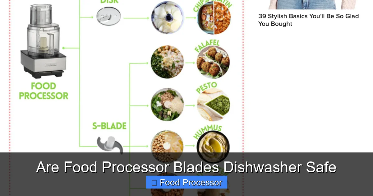Are Food Processor Blades Dishwasher Safe