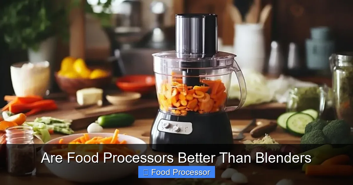 Are Food Processors Better Than Blenders