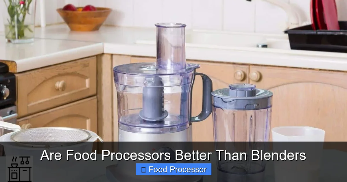 Are Food Processors Better Than Blenders