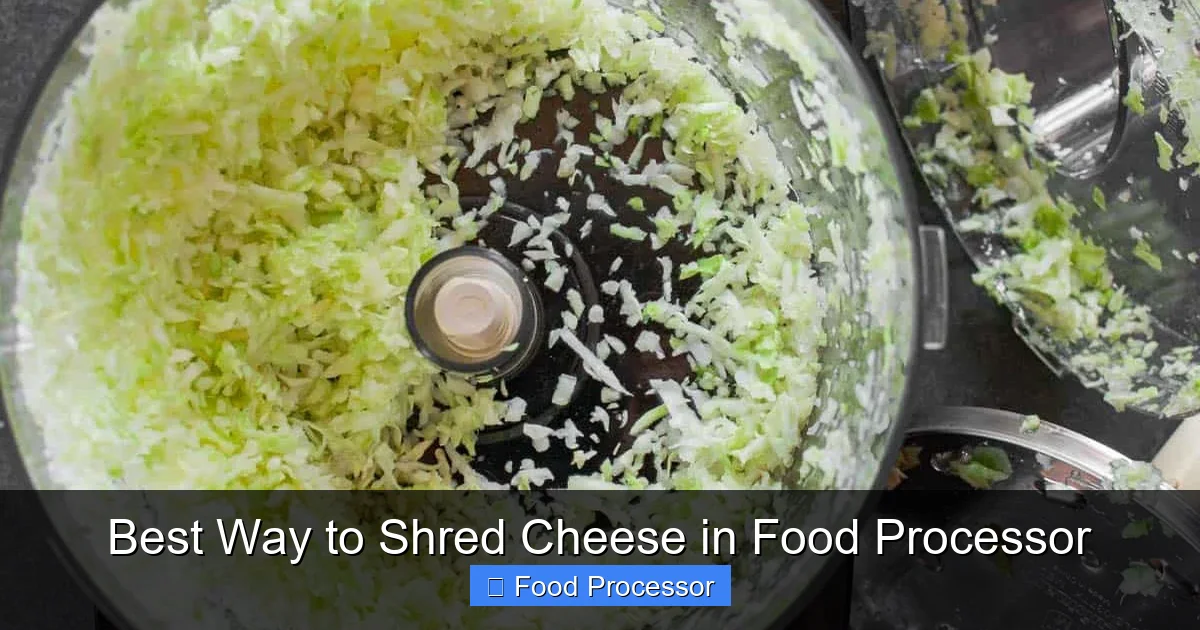 Best Way to Shred Cheese in Food Processor