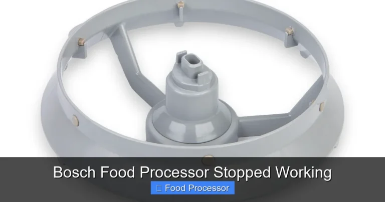 Bosch Food Processor Stopped Working