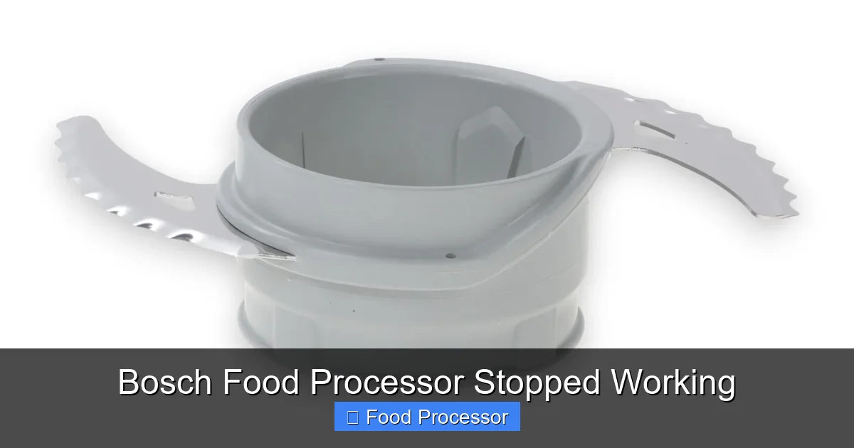 Bosch Food Processor Stopped Working