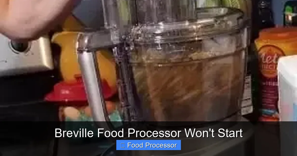 Breville Food Processor Won't Start