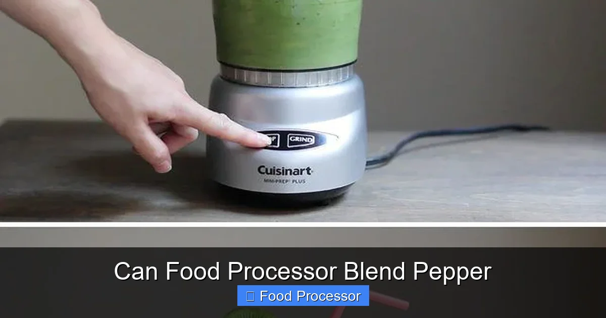 Can Food Processor Blend Pepper
