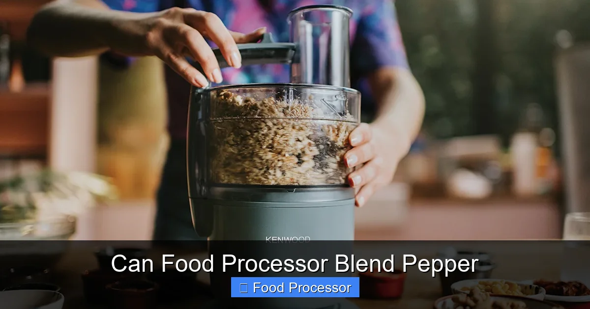 Can Food Processor Blend Pepper