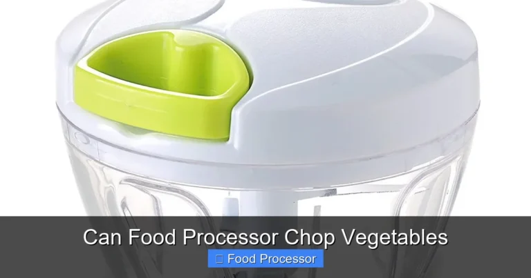 Can Food Processor Chop Vegetables