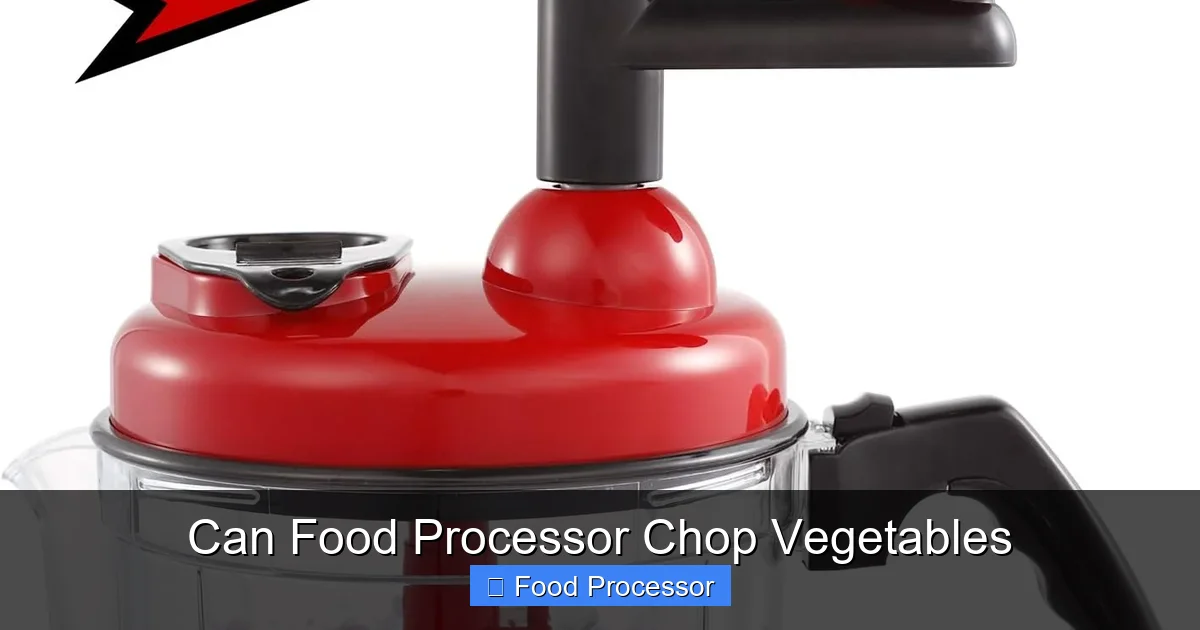 Can Food Processor Chop Vegetables