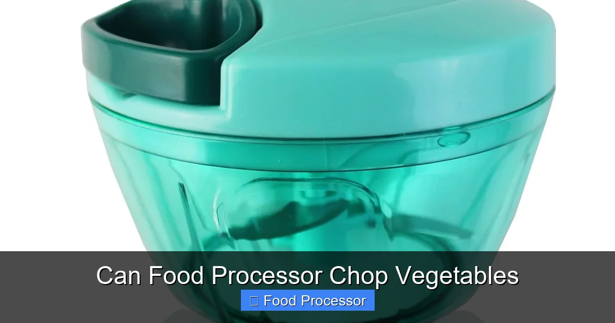 Can Food Processor Chop Vegetables