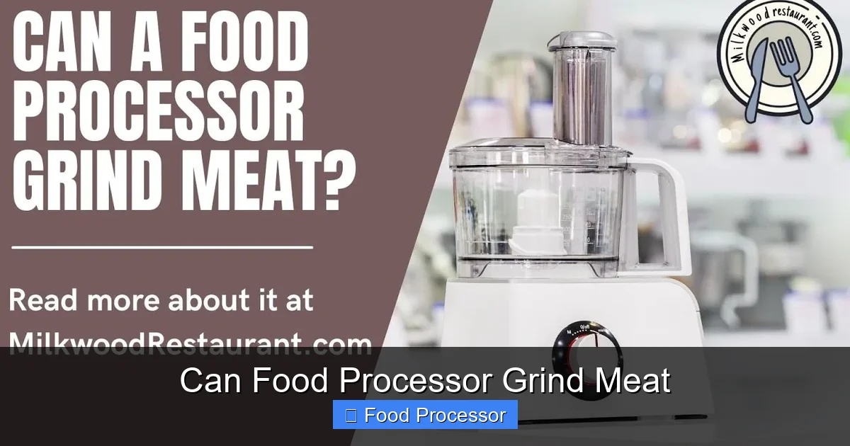 Can Food Processor Grind Meat