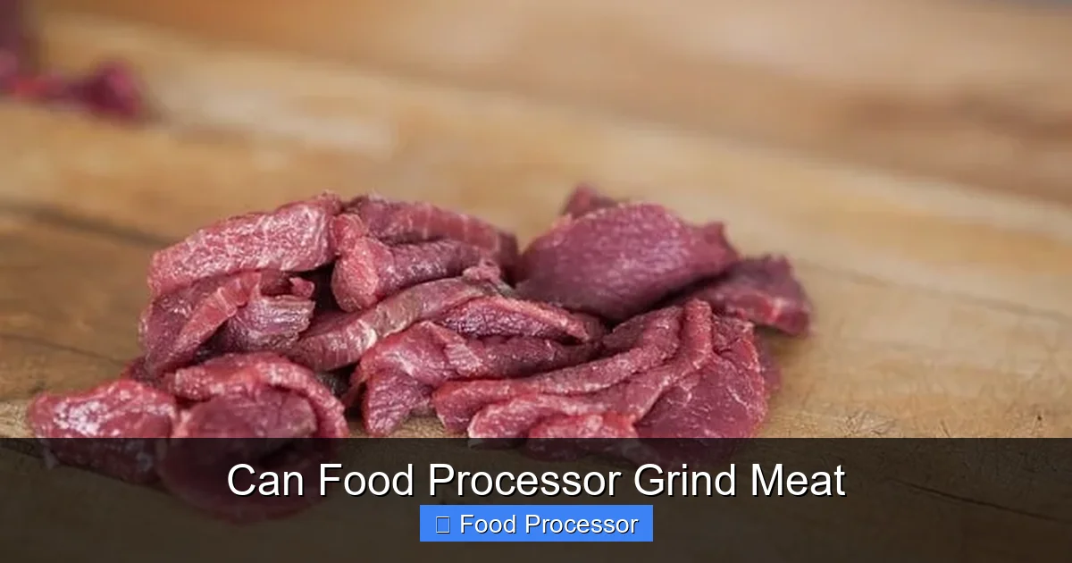 Can Food Processor Grind Meat