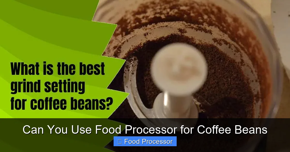 Can You Use Food Processor for Coffee Beans