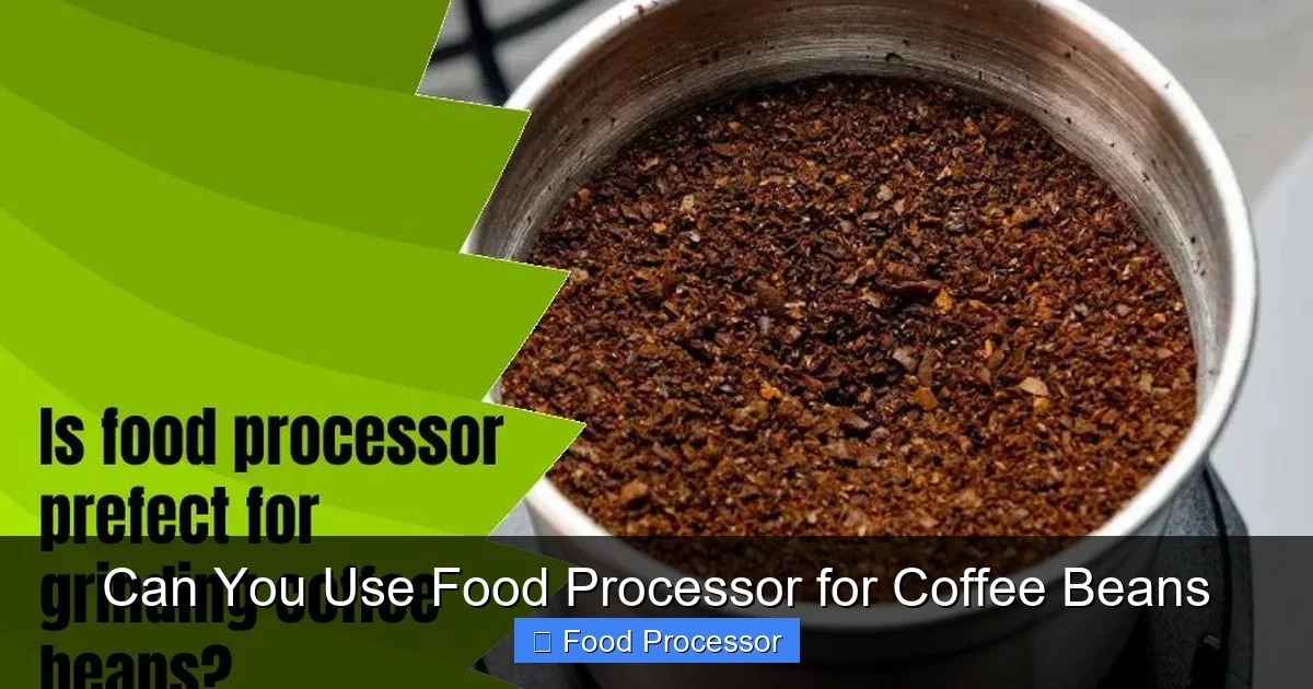Can You Use Food Processor for Coffee Beans