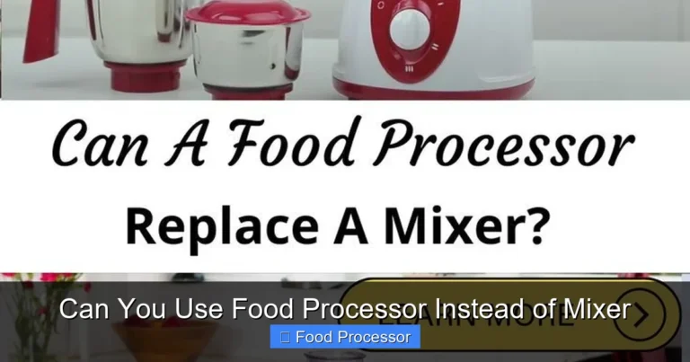 Can You Use Food Processor Instead of Mixer