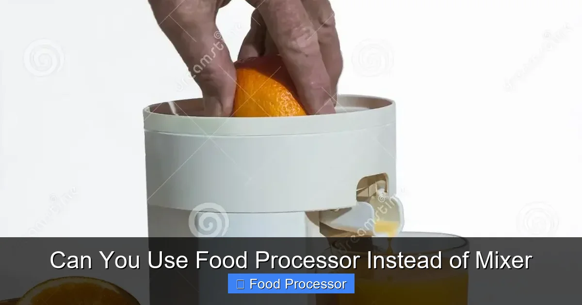Can You Use Food Processor Instead of Mixer