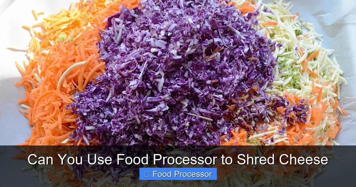 Can You Use Food Processor to Shred Cheese