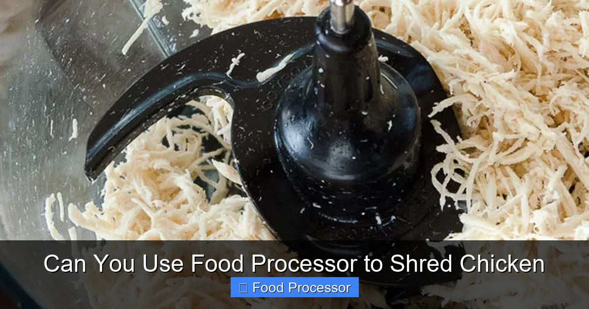 Can You Use Food Processor to Shred Chicken