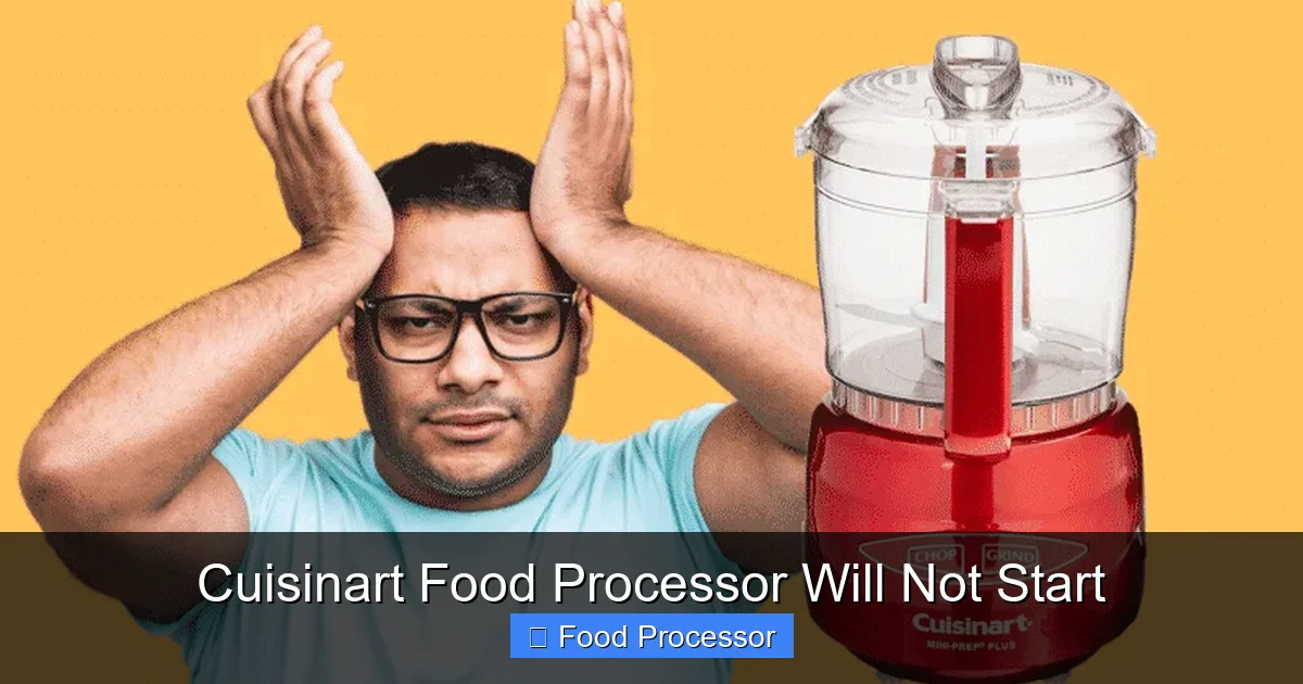 Cuisinart Food Processor Will Not Start