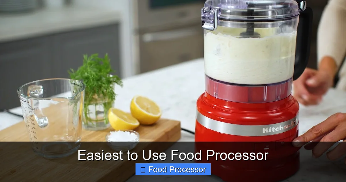 Easiest to Use Food Processor