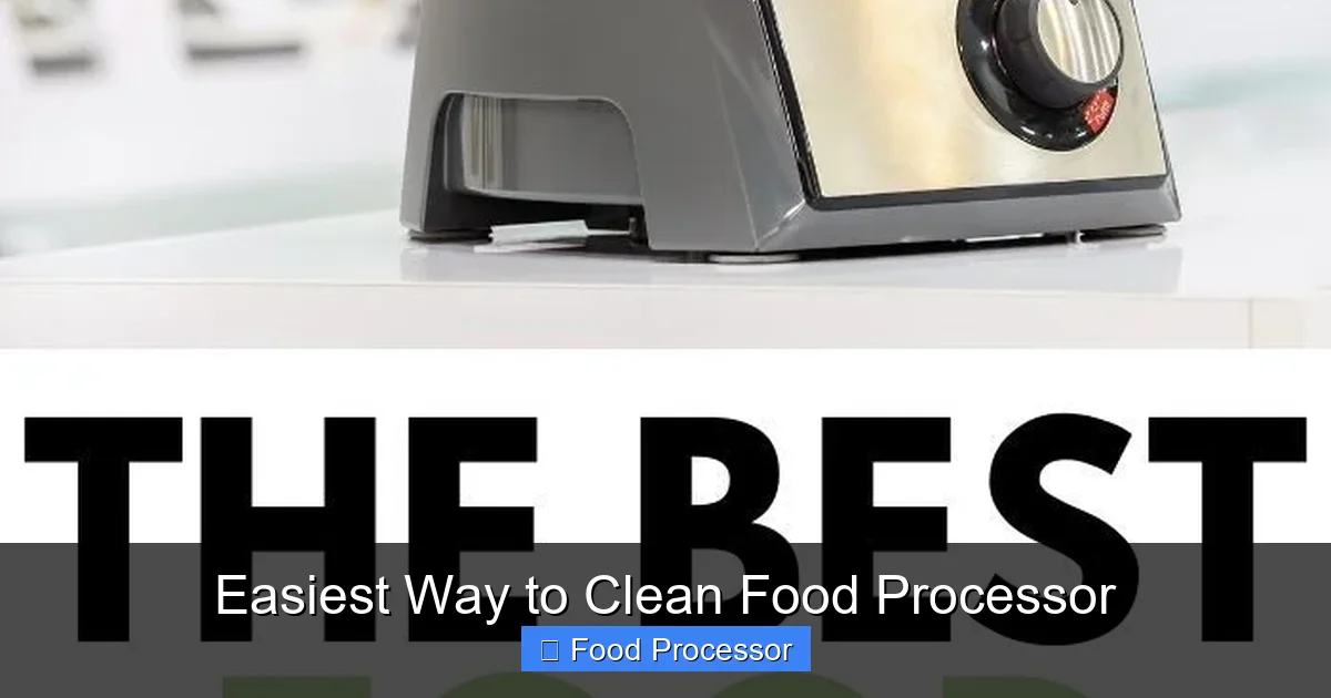 Easiest Way to Clean Food Processor
