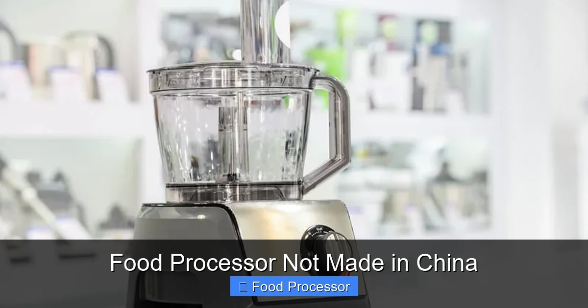 Food Processor Not Made in China