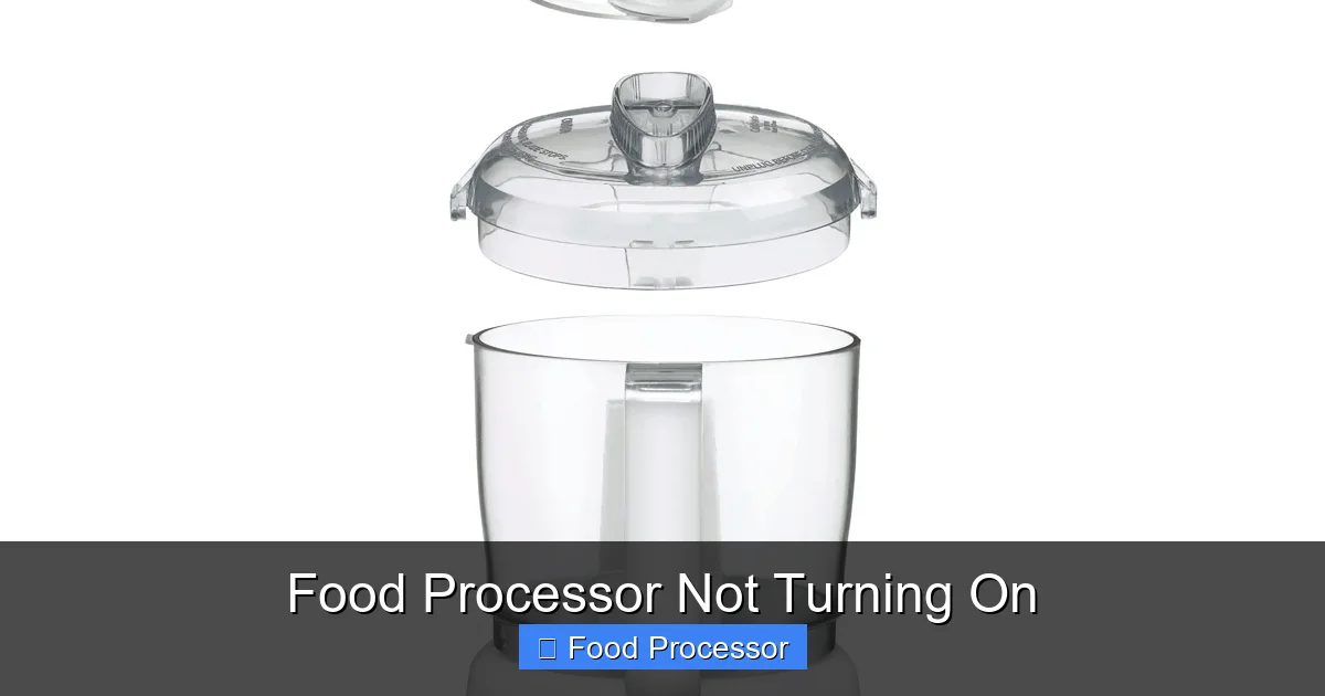 Food Processor Not Turning On