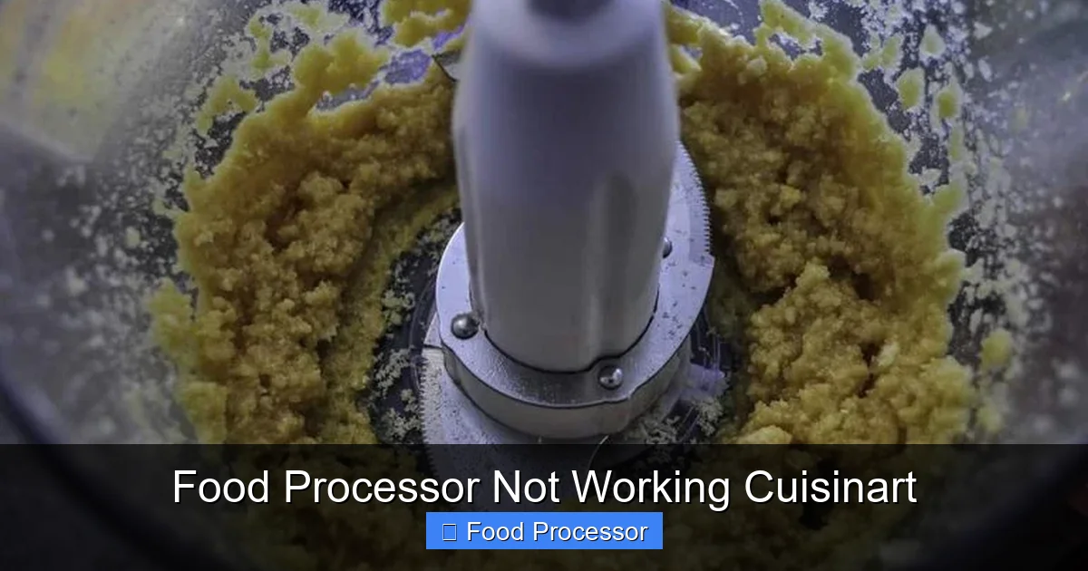 Food Processor Not Working Cuisinart