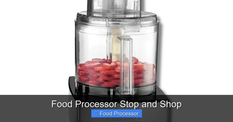 Food Processor Stop and Shop