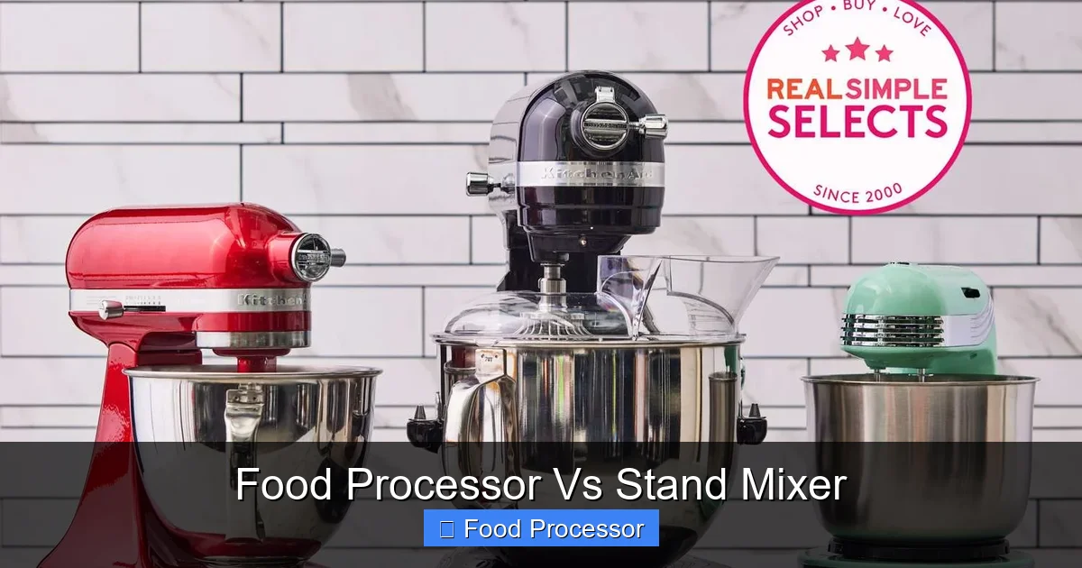 Food Processor Vs Stand Mixer