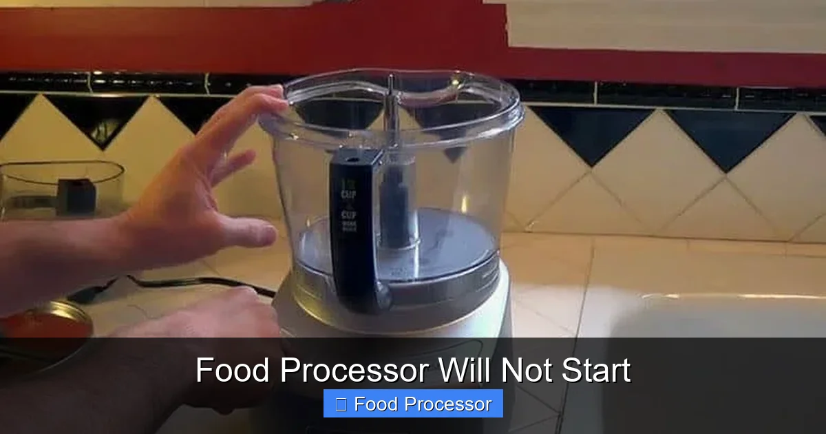 Food Processor Will Not Start