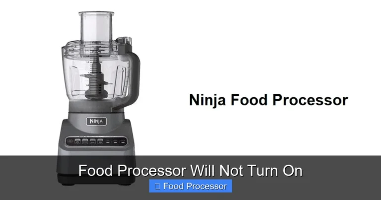 Food Processor Will Not Turn On