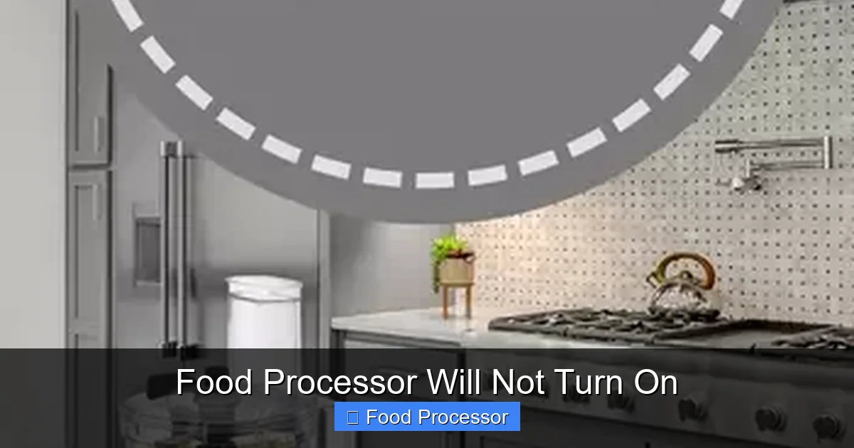 Food Processor Will Not Turn On