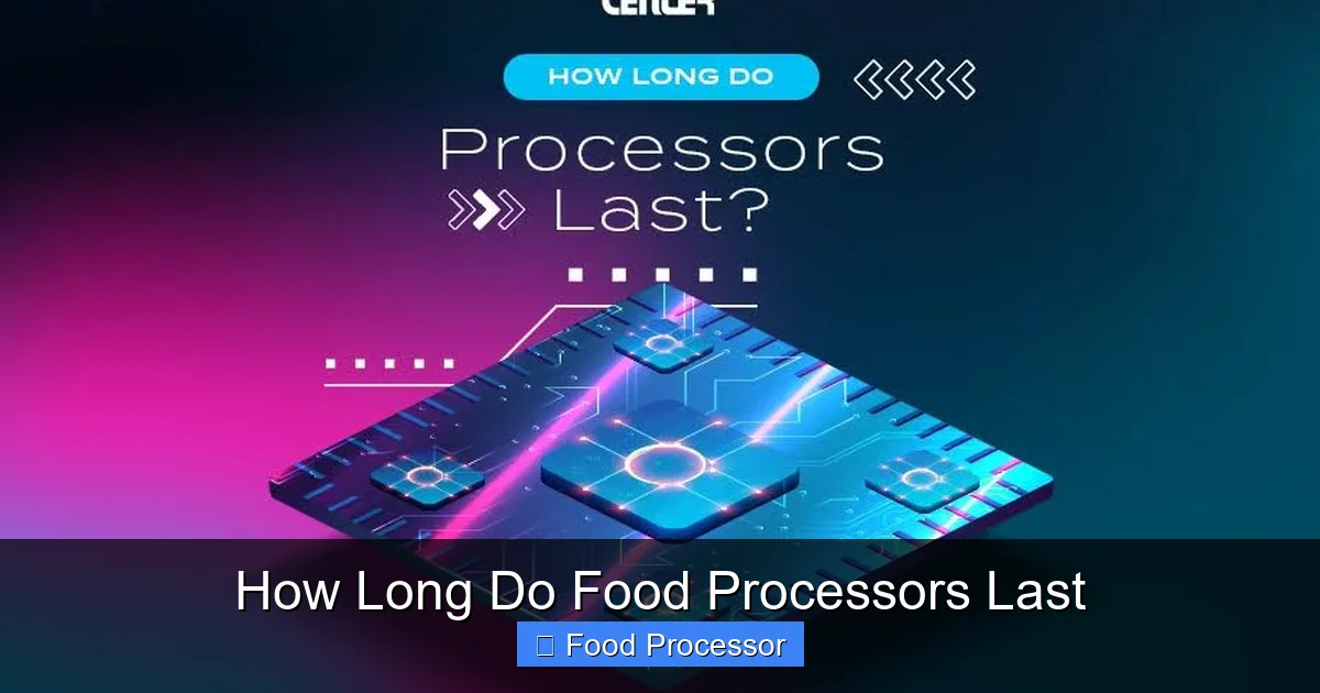 How Long Do Food Processors Last