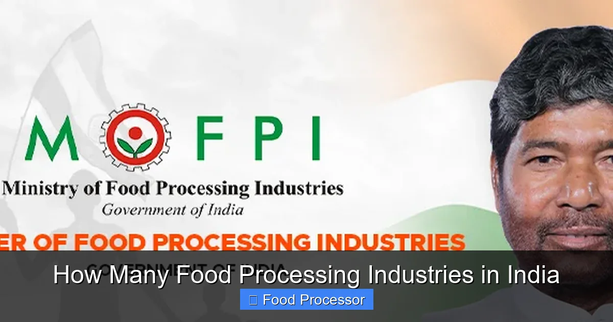 How Many Food Processing Industries in India
