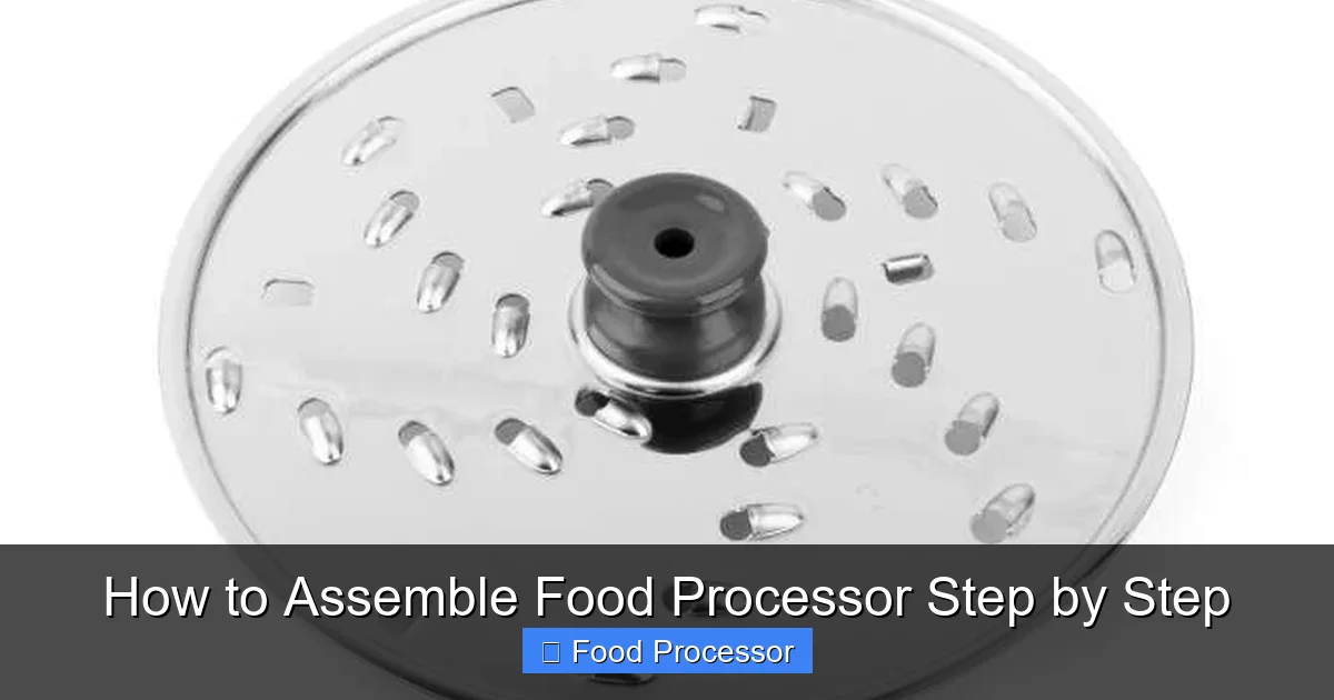 How to Assemble Food Processor Step by Step