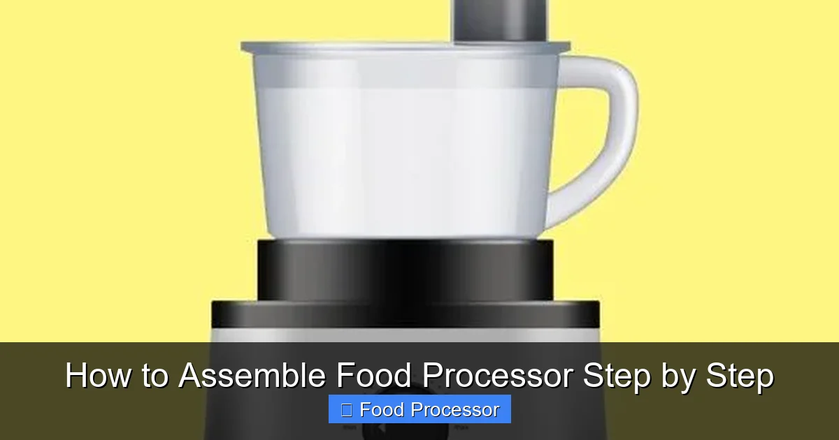 How to Assemble Food Processor Step by Step
