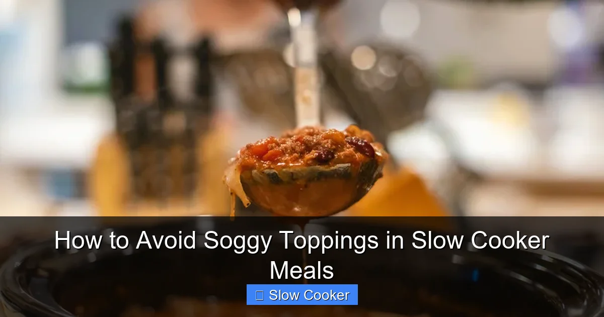 How to Avoid Soggy Toppings in Slow Cooker Meals