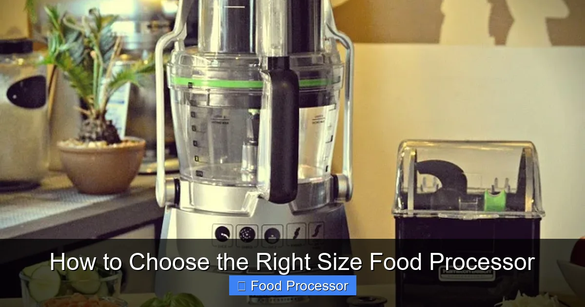 How to Choose the Right Size Food Processor