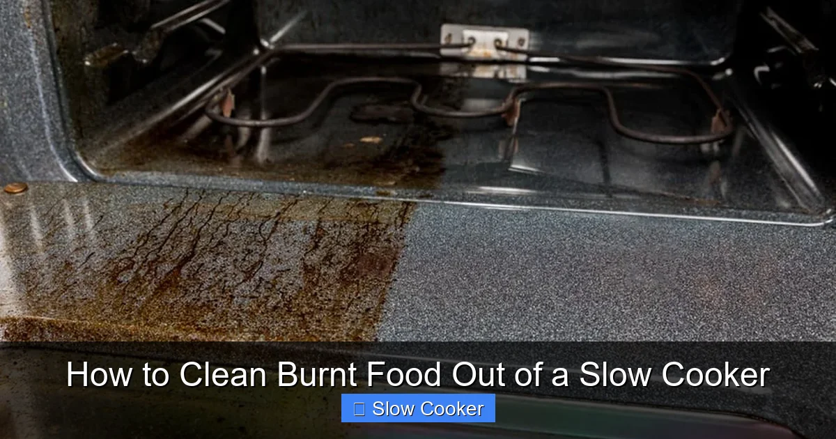 How to Clean Burnt Food Out of a Slow Cooker