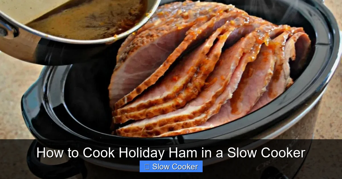How to Cook Holiday Ham in a Slow Cooker