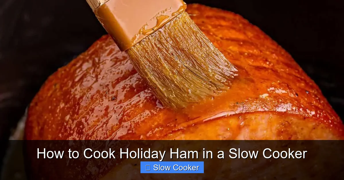 How to Cook Holiday Ham in a Slow Cooker