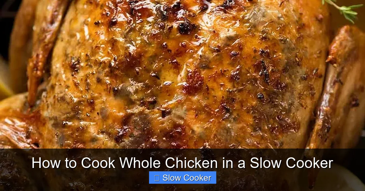 How to Cook Whole Chicken in a Slow Cooker