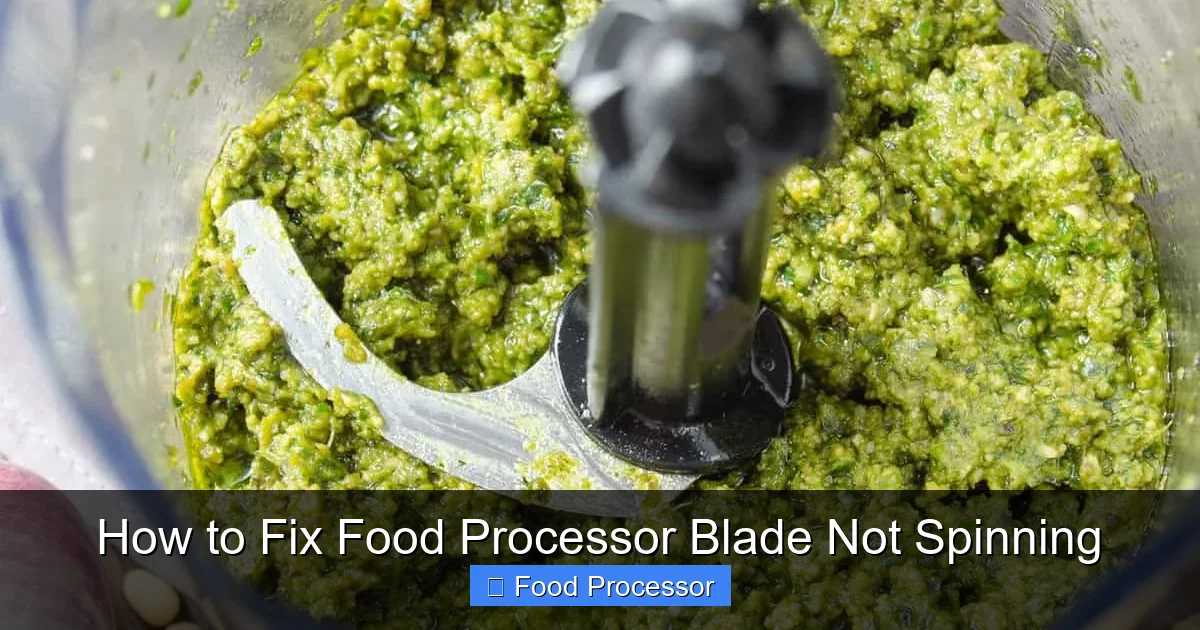 How to Fix Food Processor Blade Not Spinning