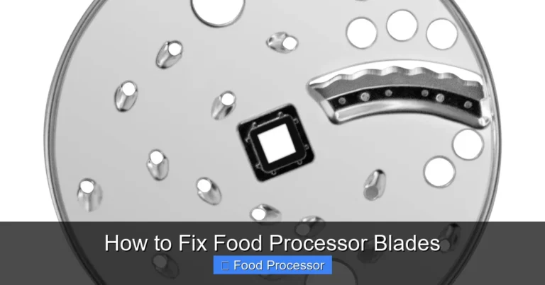 How to Fix Food Processor Blades