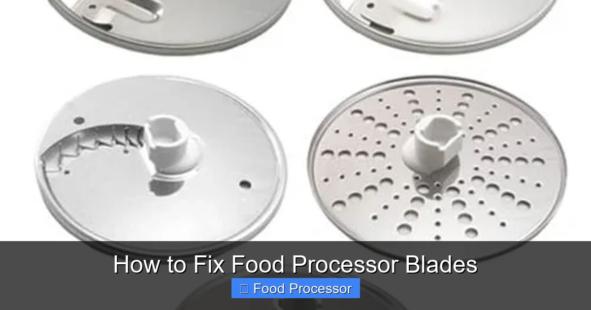 How to Fix Food Processor Blades